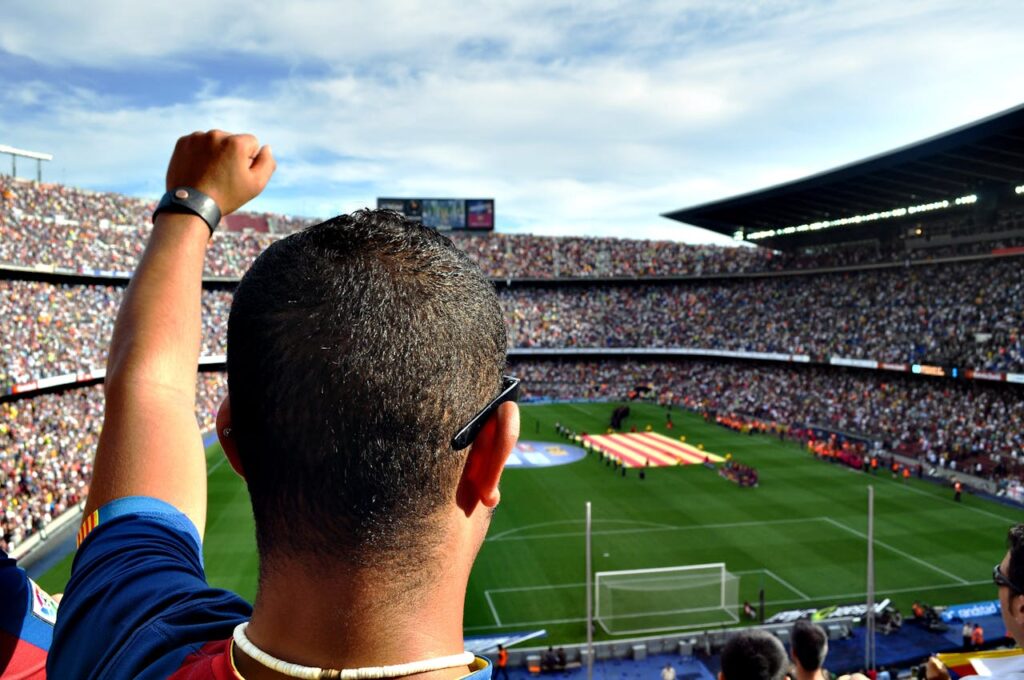 Fan at Barca game