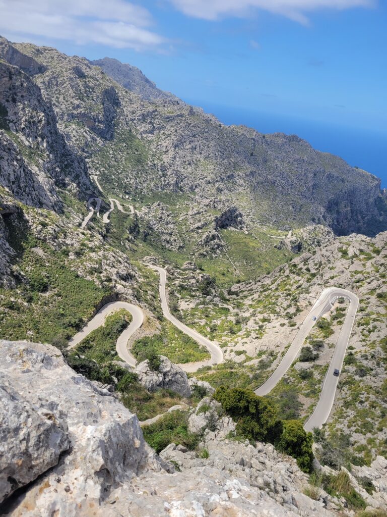 Windy road to Sa Colobra